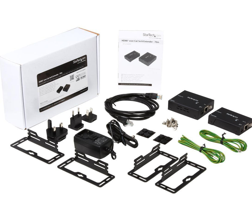 StarTech.com HDMI over CAT5 HDBaseT Extender - Power over Cable - Ultra HD 4K ST121HDBTE