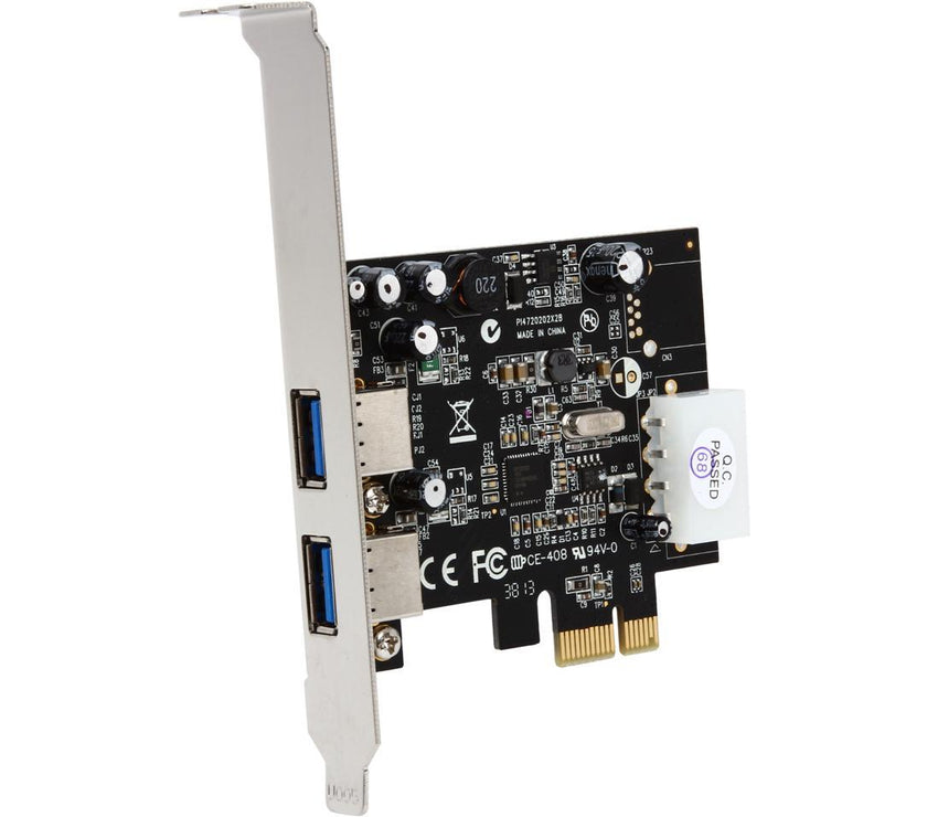 StarTech.com 2 Port PCI Express (PCIe) SuperSpeed USB 3.0 Card Adapter with UASP - LP4 Power Model PEXUSB3S25