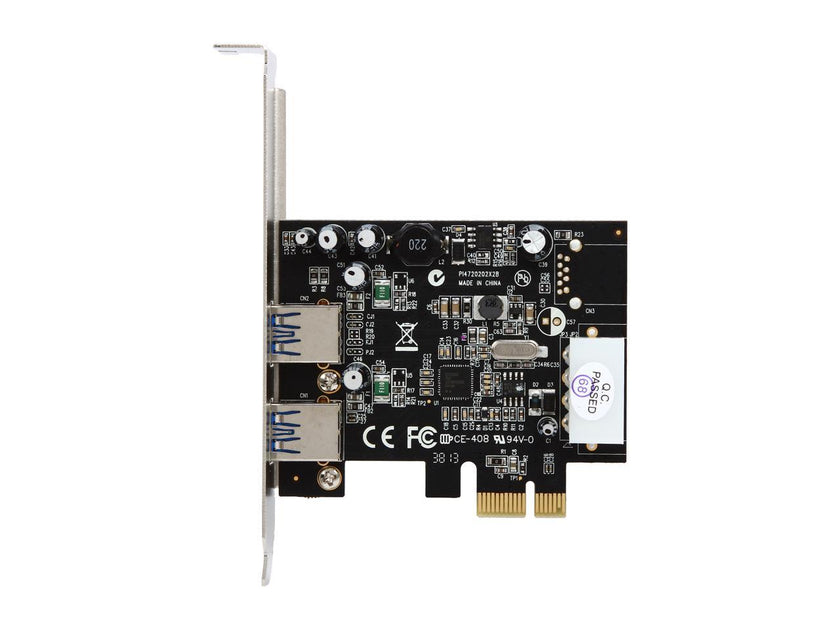 StarTech.com 2 Port PCI Express (PCIe) SuperSpeed USB 3.0 Card Adapter with UASP - LP4 Power Model PEXUSB3S25