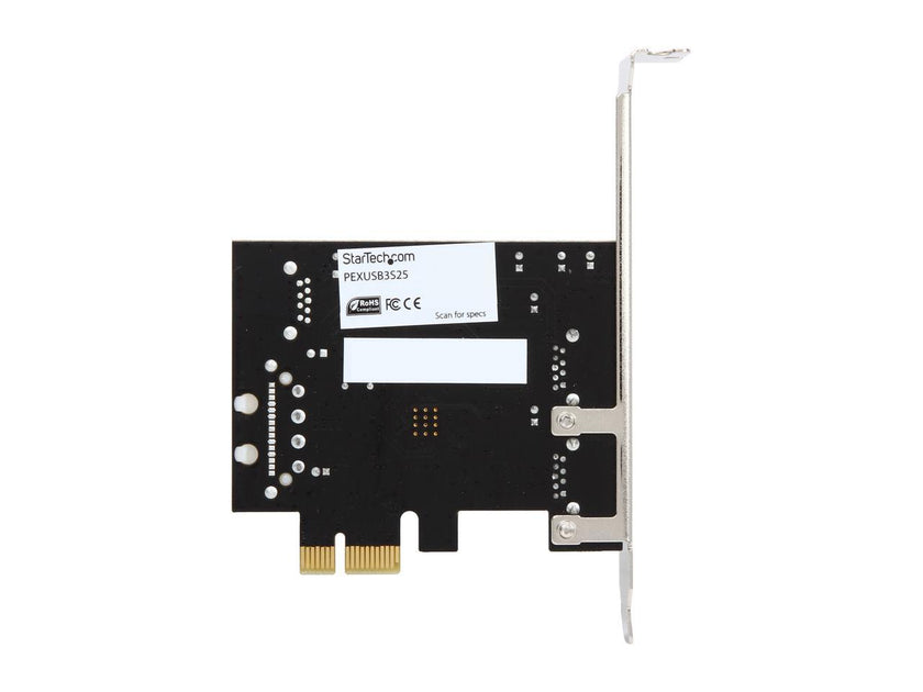 StarTech.com 2 Port PCI Express (PCIe) SuperSpeed USB 3.0 Card Adapter with UASP - LP4 Power Model PEXUSB3S25