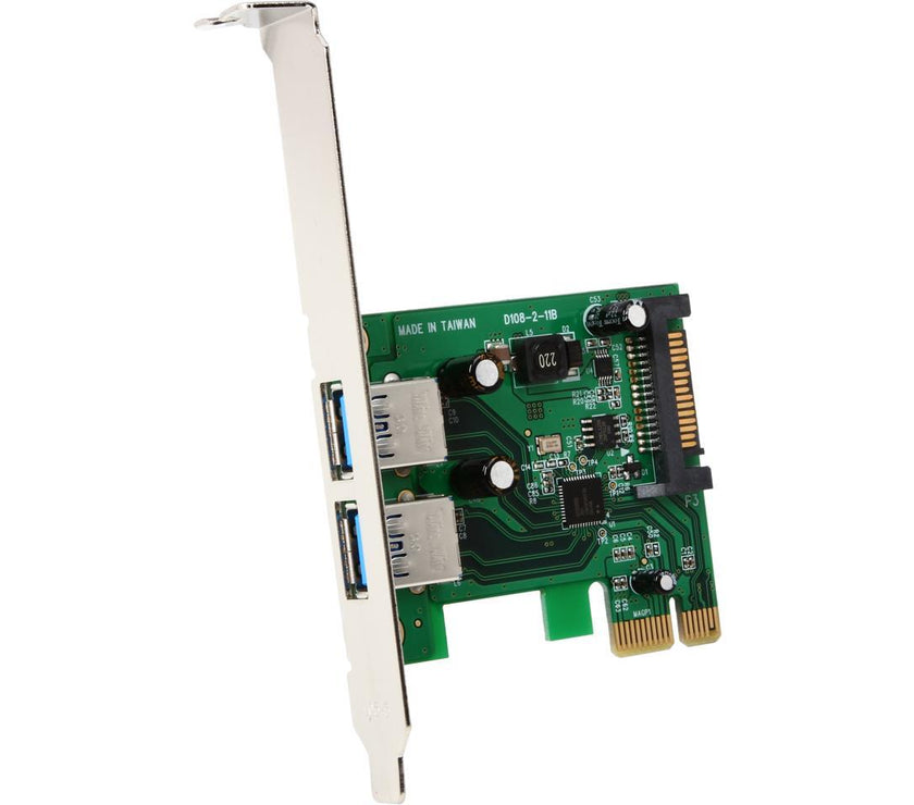 StarTech.com 2 Port PCI Express (PCIe) SuperSpeed USB 3.0 Card Adapter with UASP - SATA Power Model PEXUSB3S24