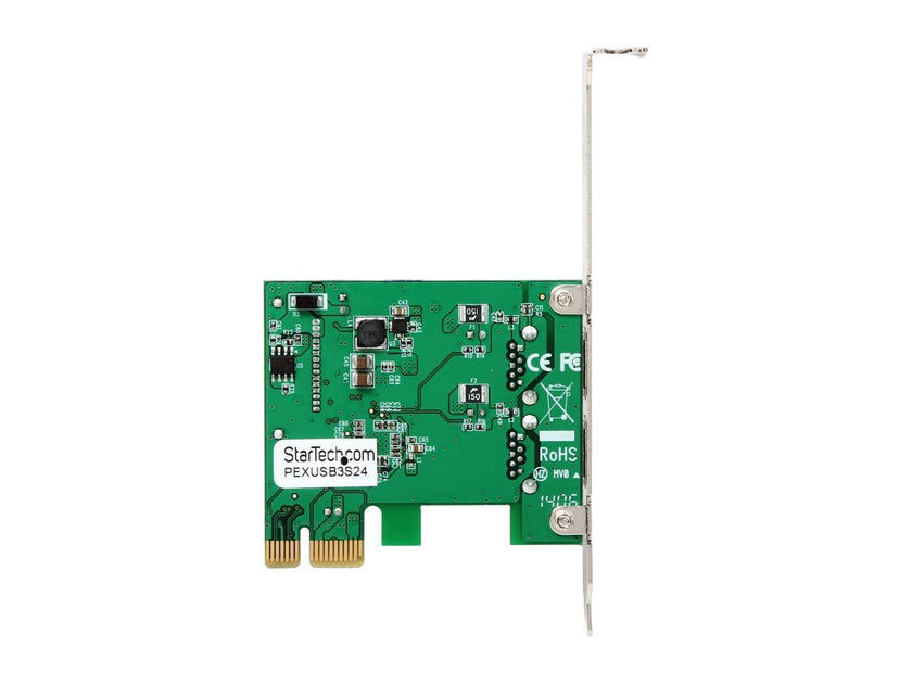 StarTech.com 2 Port PCI Express (PCIe) SuperSpeed USB 3.0 Card Adapter with UASP - SATA Power Model PEXUSB3S24