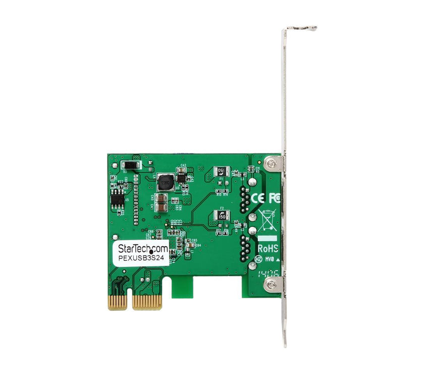 StarTech.com 2 Port PCI Express (PCIe) SuperSpeed USB 3.0 Card Adapter with UASP - SATA Power Model PEXUSB3S24