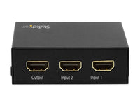 StarTech VS221HD20 2-Port HDMI Switch - 4K 60Hz - Supports HDCP - IR - HDMI Selector - HDMI Multiport Video Switcher - HDMI Switcher