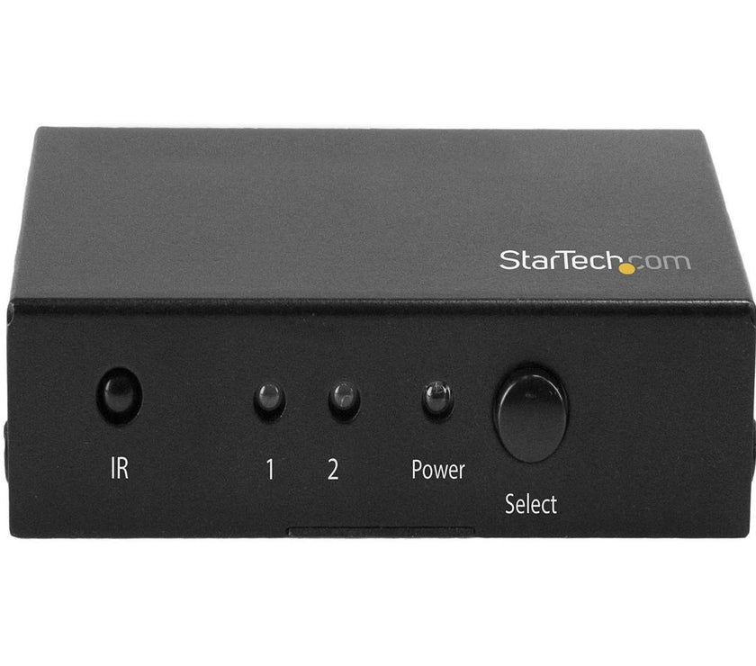 StarTech VS221HD20 2-Port HDMI Switch - 4K 60Hz - Supports HDCP - IR - HDMI Selector - HDMI Multiport Video Switcher - HDMI Switcher