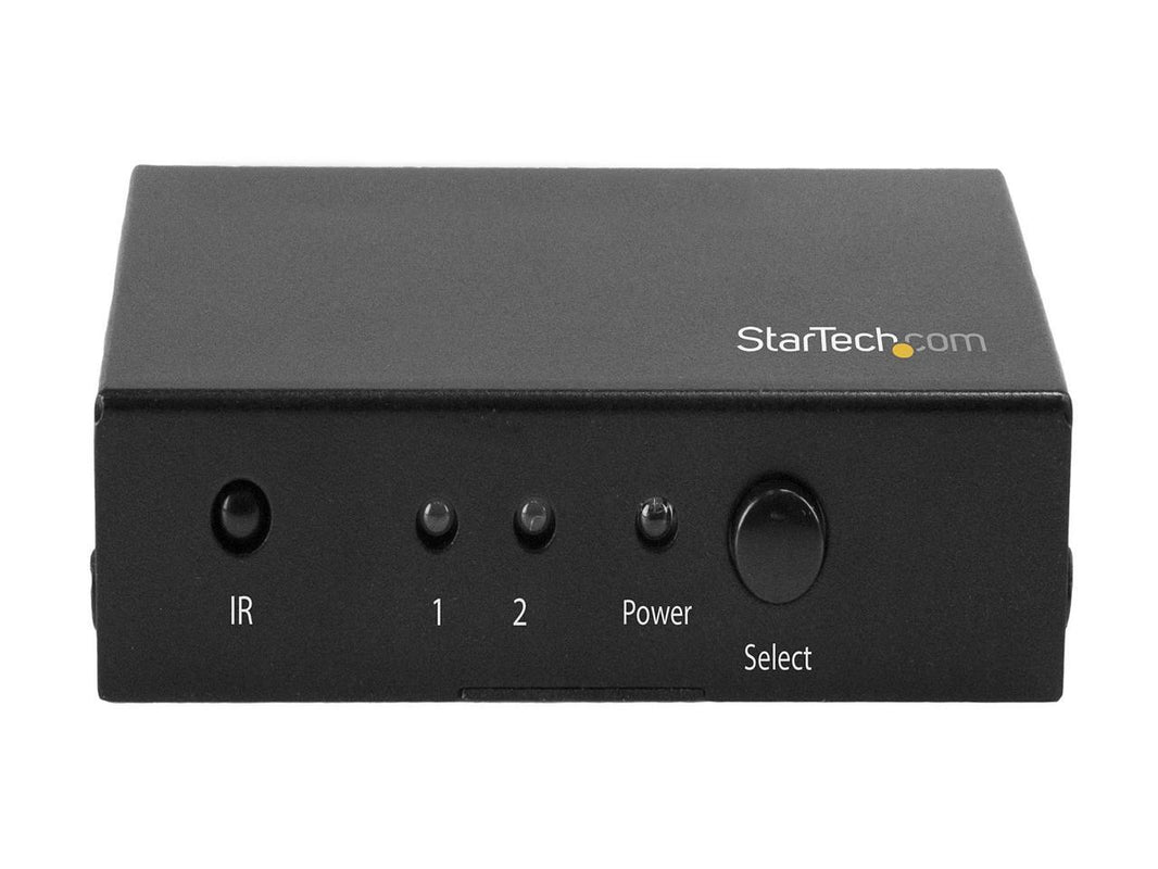 StarTech VS221HD20 2-Port HDMI Switch - 4K 60Hz - Supports HDCP - IR - HDMI Selector - HDMI Multiport Video Switcher - HDMI Switcher