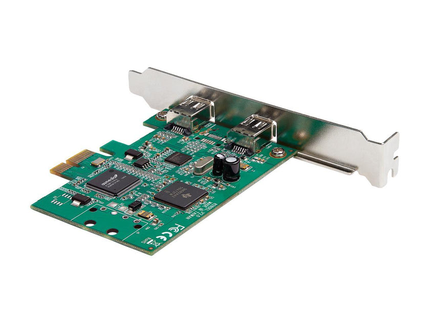 StarTech.com PEX1394A2V2 2 Port PCI Express FireWire Card - 1394a Firewire - TI TSB82AA2 Chipset - Windows & Mac Compatible (PEX1394A2V2)