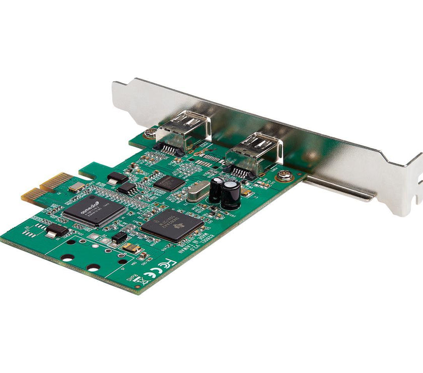 StarTech.com PEX1394A2V2 2 Port PCI Express FireWire Card - 1394a Firewire - TI TSB82AA2 Chipset - Windows & Mac Compatible (PEX1394A2V2)