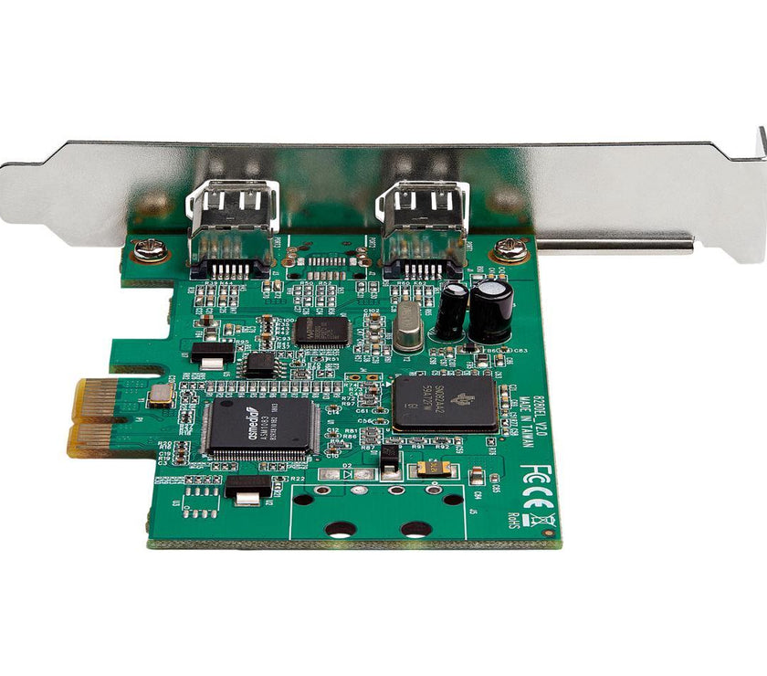 StarTech.com PEX1394A2V2 2 Port PCI Express FireWire Card - 1394a Firewire - TI TSB82AA2 Chipset - Windows & Mac Compatible (PEX1394A2V2)