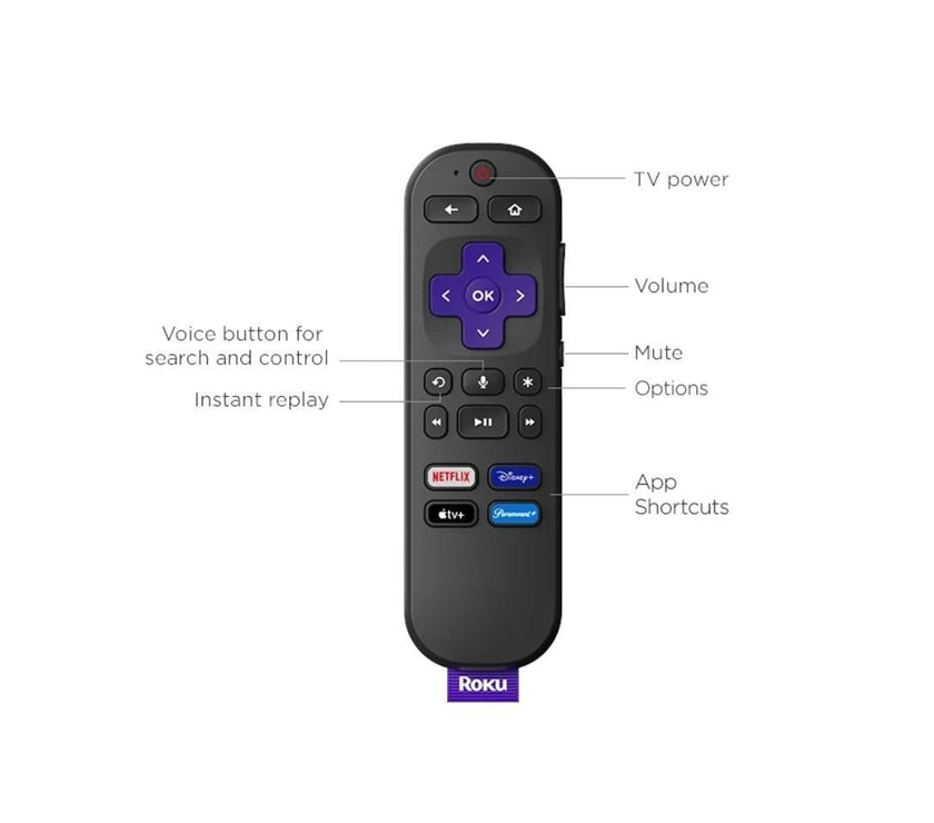 Roku Streaming Stick 4K | Streaming Device with Voice Remote and Long-Range Wi-Fi