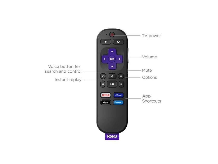 Roku Streaming Stick 4K | Streaming Device with Voice Remote and Long-Range Wi-Fi