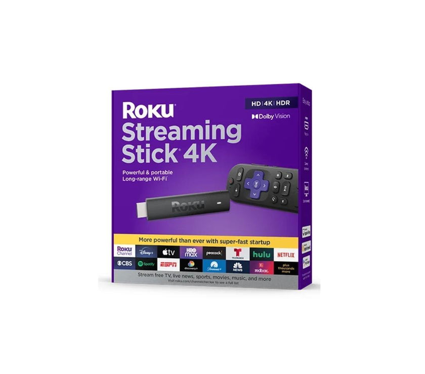 Roku Streaming Stick 4K | Streaming Device with Voice Remote and Long-Range Wi-Fi