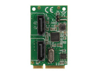 SYBA 2-Port SATA 6G Card, Mini PCI-Express Form Factor, non-RAID, ASM1061 Chipset Model SD-MPE40056