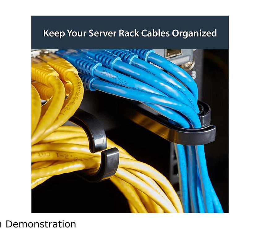 StarTech.com CABLMANAGER2 1U 19in Metal Rackmount Cable Management Panel