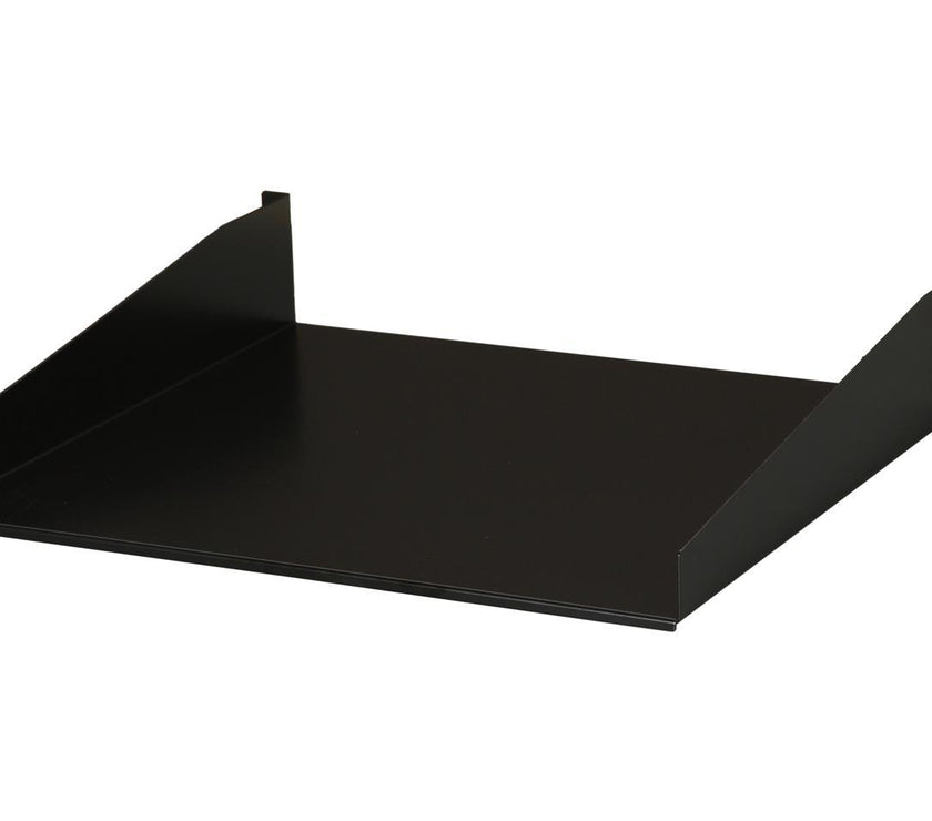StarTech.com CABSHELF 2U Black Standard Universal Server Rack Cabinet Shelf