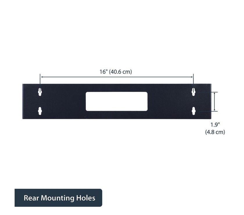 StarTech.com WALLMOUNTH2 2U 19" Hinged Wall Mount Bracket for Patch Panels