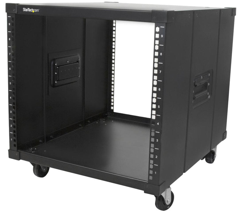 StarTech.com Portable Server Rack with Handles - Rolling Cabinet - 9U