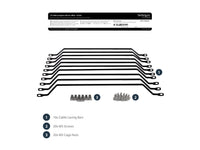 StarTech.com Cable Lacing Bar - 10 Pack - Steel - Horizontal Cable Management Bar -  Rack Cable Organizer - Cable Lacing Tool