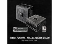 Thermaltake Toughpower PF3 850W 80+ Platinum ATX 3.0 (PCI-E 5.0 450W 12VHPWR Connector included) Full Modular SLI/Crossfire Ready Power Supply, PS-TPD-0850FNFAPU-L