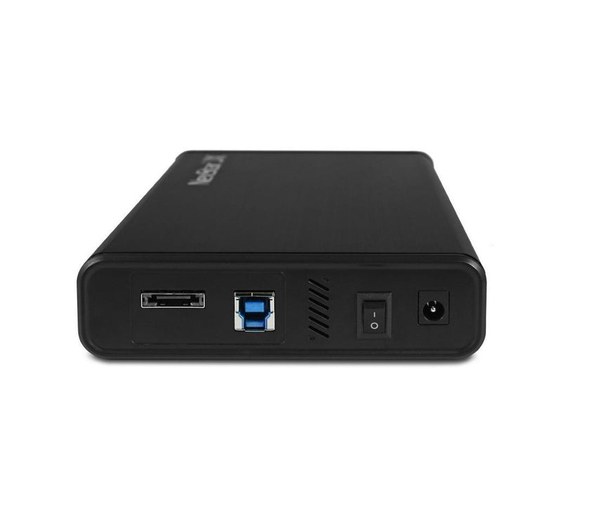 Vantec NexStar JX USB 3.2 Gen1x1, 3.5" or 2.5” SATA III HDD/SSD Drive Enclosure with eSATA - Aluminum casing, ABS Plastic - Black  NST-358SU3-BK