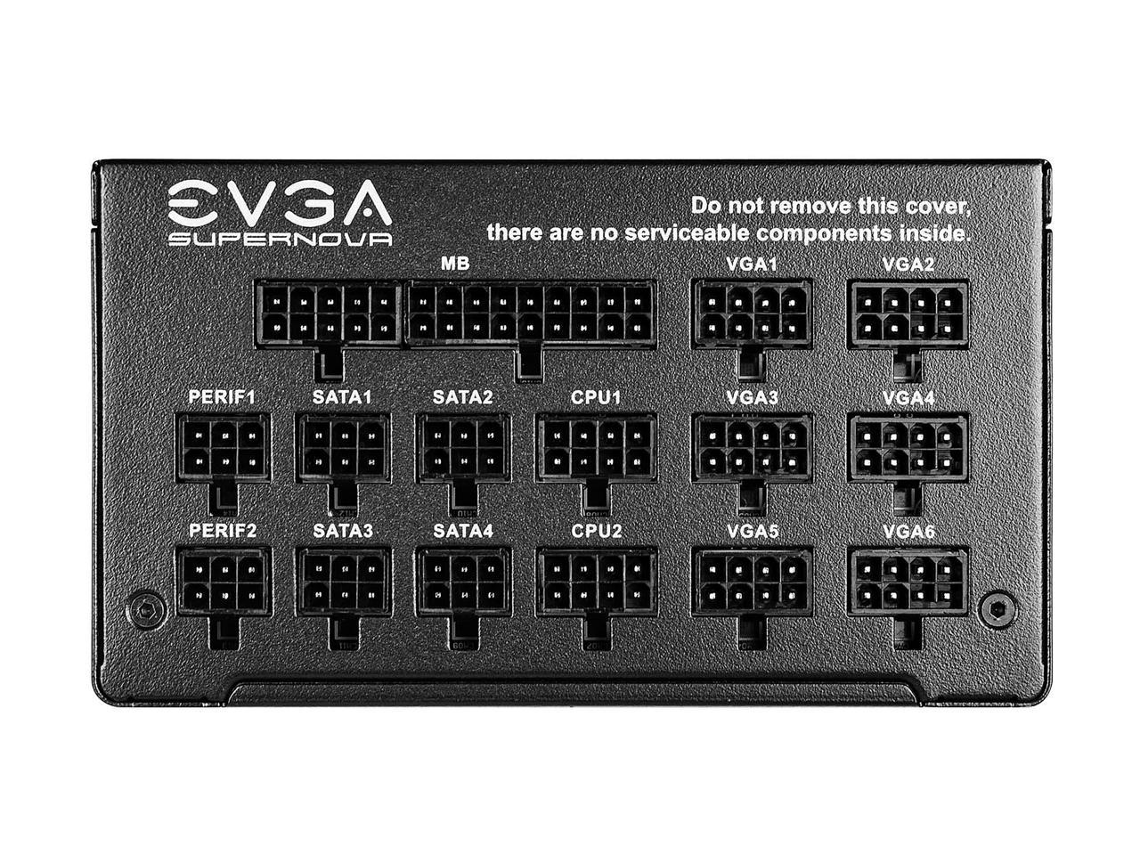 EVGA SuperNOVA 1300 GT, 80 Plus Gold 1300W, Fully Modular, Eco Mode with FDB Fan, 100% Japanese Capacitors, 10 Year Warranty, Includes Power ON Self Tester, Compact 180mm Size, 220-GT-1300-X1