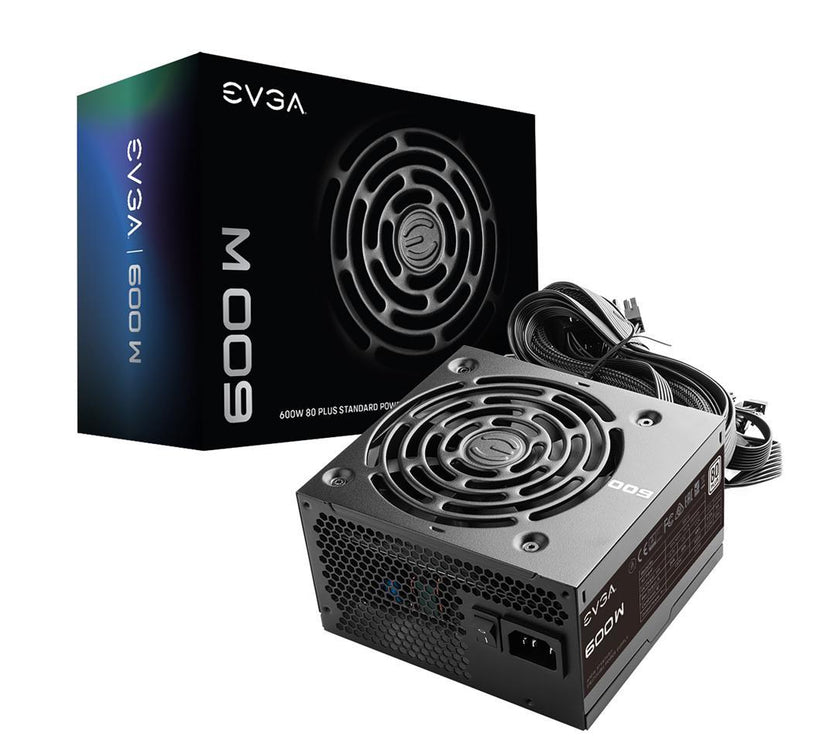 EVGA W1 100-W1-0600-K1 600 W ATX12V 80 PLUS Certified Non Modular Active PFC EVGA 600 W1, 80+ WHITE 600W, 3 Year Warranty, Power Supply 100-W1-0600-K1