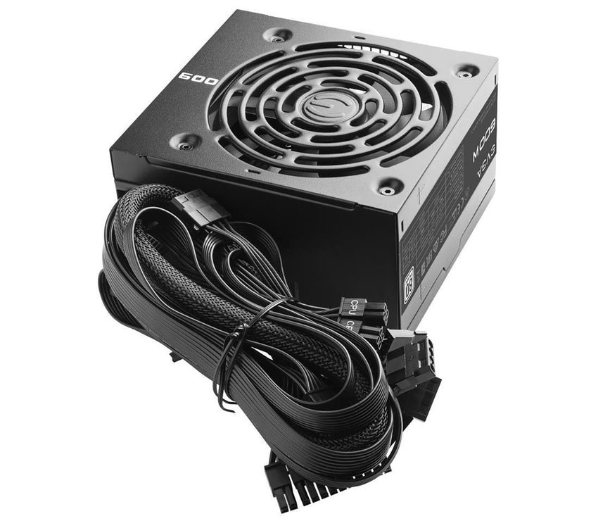 EVGA W1 100-W1-0600-K1 600 W ATX12V 80 PLUS Certified Non Modular Active PFC EVGA 600 W1, 80+ WHITE 600W, 3 Year Warranty, Power Supply 100-W1-0600-K1