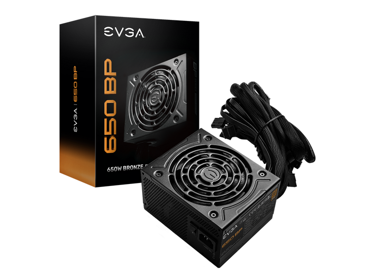 EVGA 650 BP, 80+ BRONZE 650W, 3 Year Warranty, Compact 120mm Size, Power Supply 100-BP-0650-K1