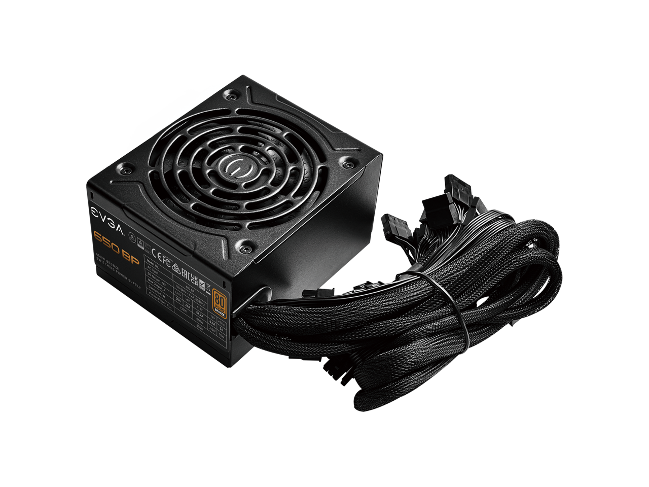 EVGA 650 BP, 80+ BRONZE 650W, 3 Year Warranty, Compact 120mm Size, Power Supply 100-BP-0650-K1