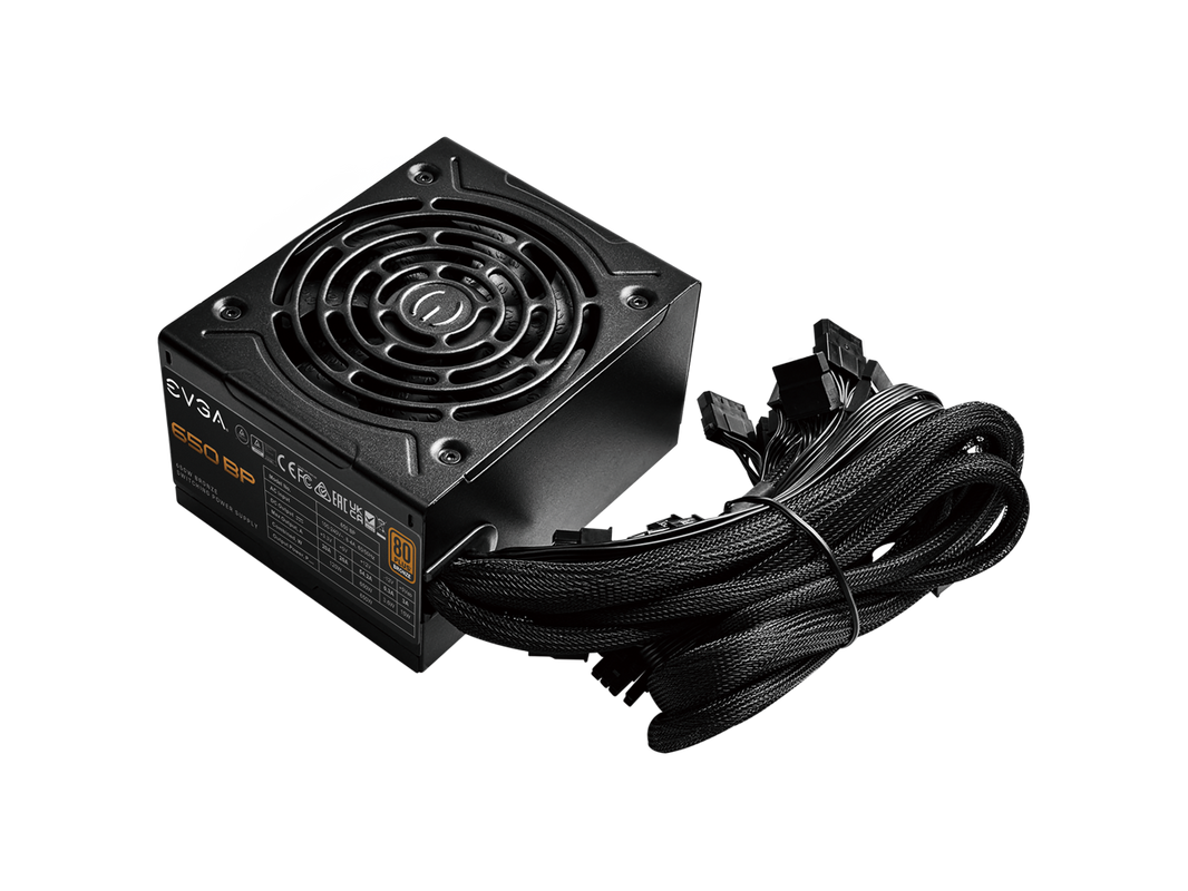 EVGA 650 BP, 80+ BRONZE 650W, 3 Year Warranty, Compact 120mm Size, Power Supply 100-BP-0650-K1