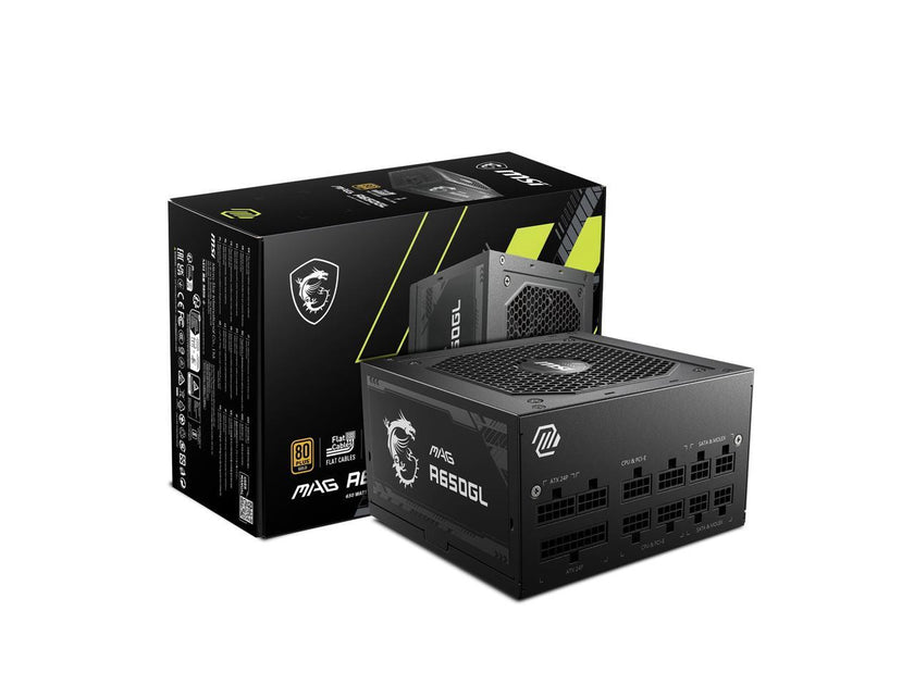 MSI MAG A650GL Fully-Modular, 80 Plus Gold, 650W Power Supply