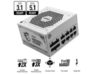 MSI MAG A850GL PCIE5 White, Fully-Modular, 80 Plus Gold, 850W Power Supply