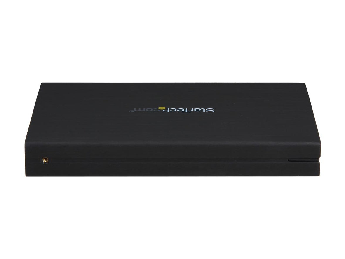 StarTech.com S2510BMU33 Aluminum / Plastic 2.5" Black SATA III External Hard Drive Enclosure with UASP