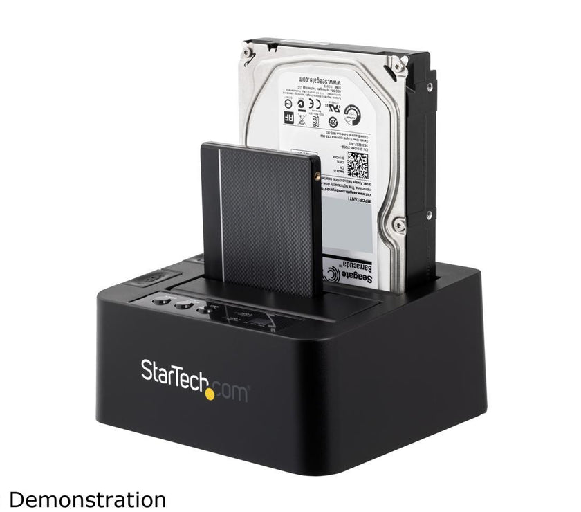 StarTech.com SDOCK2U313R USB 3.1 (10Gbps) Standalone Duplicator Dock for 2.5" & 3.5" SATA SSD / HDD - with Fast-Speed Duplication up to 28GB/min