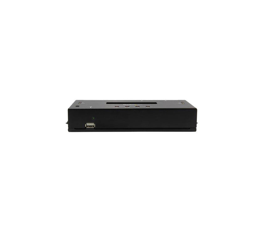 StarTech.com SATSASDUPE11 Steel 2.5" & 3.5" Black SAS/SATA 1:1 Standalone Hard Drive Duplicator and Eraser for 2.5" / 3.5" SATA and SAS Drives