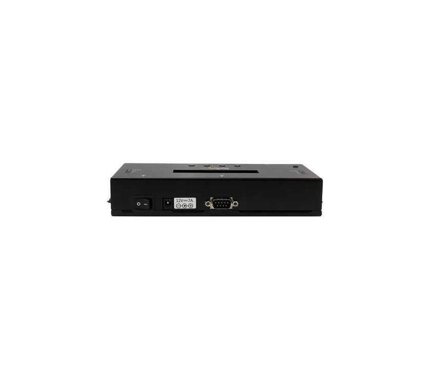 StarTech.com SATSASDUPE11 Steel 2.5" & 3.5" Black SAS/SATA 1:1 Standalone Hard Drive Duplicator and Eraser for 2.5" / 3.5" SATA and SAS Drives