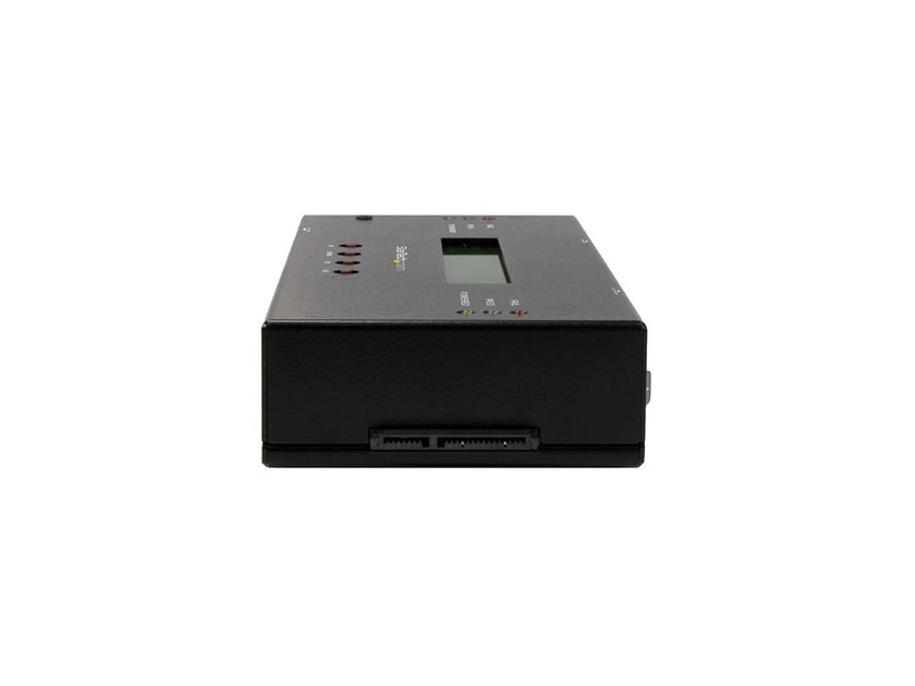 StarTech.com SATSASDUPE11 Steel 2.5" & 3.5" Black SAS/SATA 1:1 Standalone Hard Drive Duplicator and Eraser for 2.5" / 3.5" SATA and SAS Drives