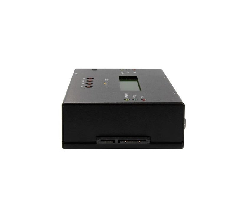 StarTech.com SATSASDUPE11 Steel 2.5" & 3.5" Black SAS/SATA 1:1 Standalone Hard Drive Duplicator and Eraser for 2.5" / 3.5" SATA and SAS Drives