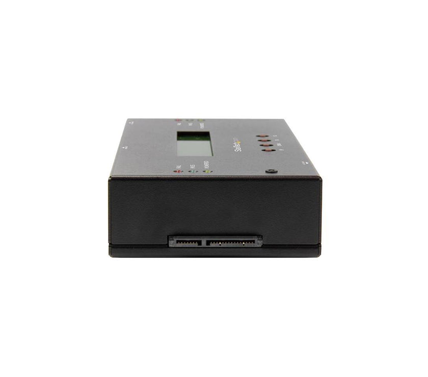 StarTech.com SATSASDUPE11 Steel 2.5" & 3.5" Black SAS/SATA 1:1 Standalone Hard Drive Duplicator and Eraser for 2.5" / 3.5" SATA and SAS Drives