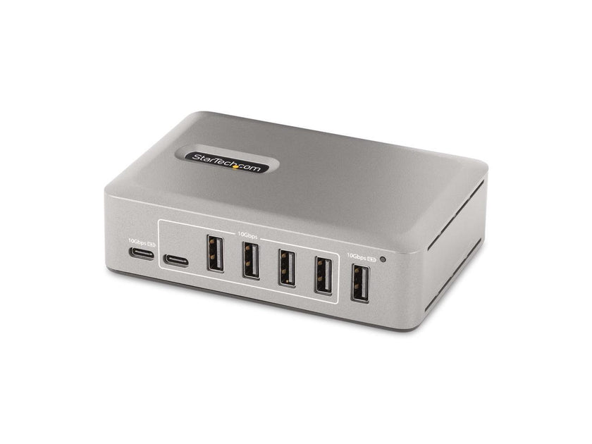 StarTech 10-Port USB-C Hub - 8x USB-A/2x USB-C - Self-Powered w/65W Power Supply - USB 3.1 10Gbps - Desktop/Laptop USB Hub w/USB-IF Certified 3ft Locking Cable, USB C Hub