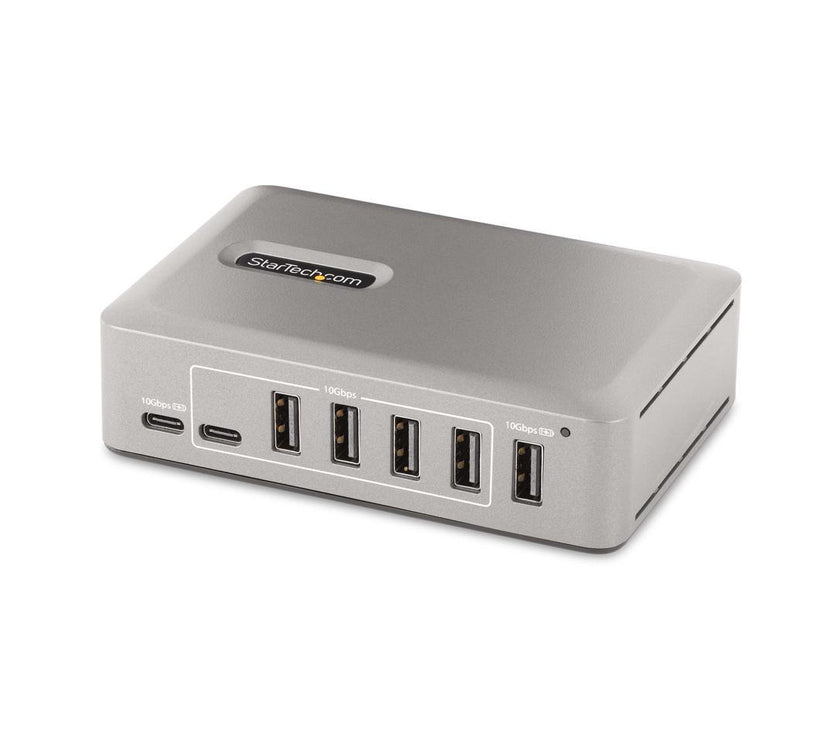 StarTech 10-Port USB-C Hub - 8x USB-A/2x USB-C - Self-Powered w/65W Power Supply - USB 3.1 10Gbps - Desktop/Laptop USB Hub w/USB-IF Certified 3ft Locking Cable, USB C Hub