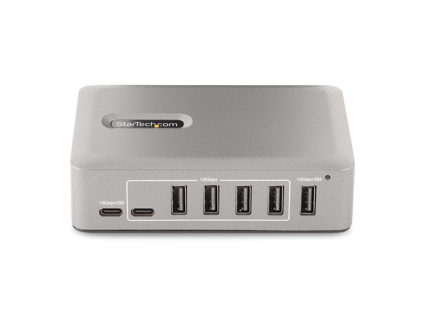 StarTech 10-Port USB-C Hub - 8x USB-A/2x USB-C - Self-Powered w/65W Power Supply - USB 3.1 10Gbps - Desktop/Laptop USB Hub w/USB-IF Certified 3ft Locking Cable, USB C Hub