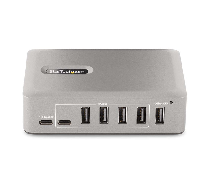 StarTech 10-Port USB-C Hub - 8x USB-A/2x USB-C - Self-Powered w/65W Power Supply - USB 3.1 10Gbps - Desktop/Laptop USB Hub w/USB-IF Certified 3ft Locking Cable, USB C Hub