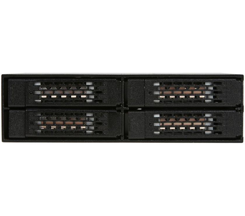 Icy Dock MB994SP-4S | 4 x 2.5 Inch SATA 6Gbps/SAS HDD/SSD Mobile Rack / Cage in 1 x 5.25 Inch bay | ToughArmor