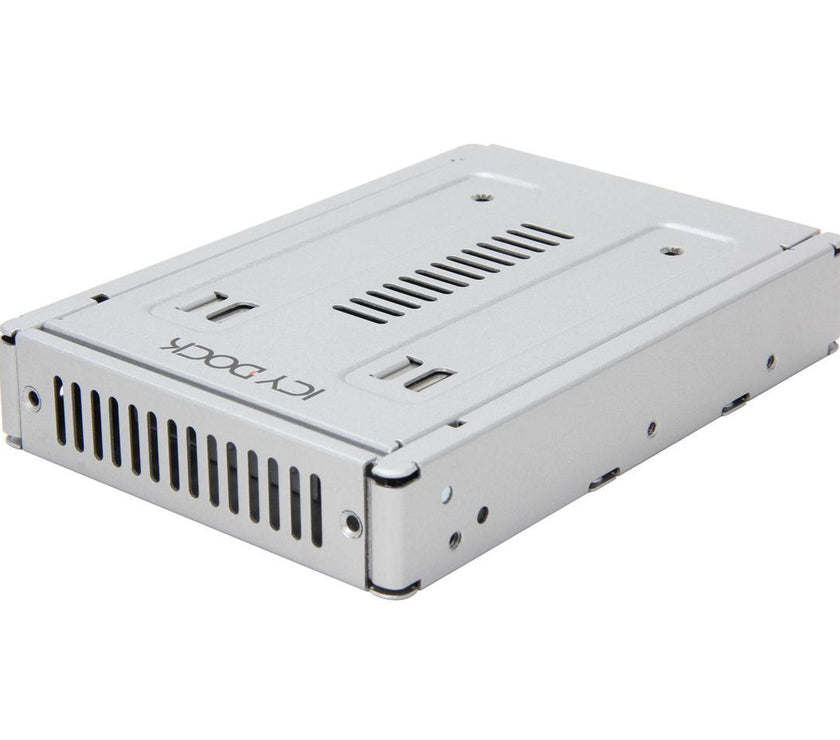 ICY DOCK MB982IP-1S-1 Full Metal Dual Channel 2.5" to 3.5" SAS Hard Drive & SSD Converter