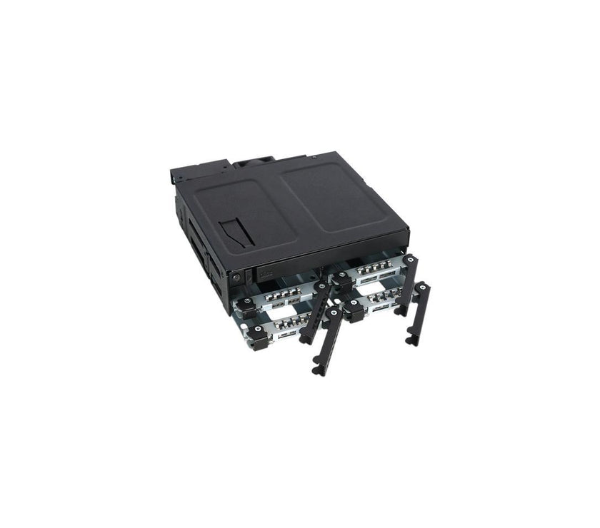 ICY DOCK ToughArmor MB604SPO-B 4 x 2.5" SAS & SATA SSD/HDD & (Ultra) Slim ODD Backplane Cage