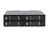 ICY DOCK ToughArmor MB720M2K-B Full Metal 4 Bay M.2 NVMe SSD Mobile Rack for External 5.25" Drive Bay