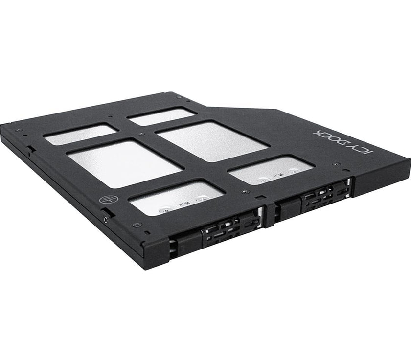 Icy Dock MB852M2PO-B | 2 x M.2 NVMe SSD Mobile Rack Enclosure for Ultra Slim ODD Bay (9.5mm) | ToughArmor