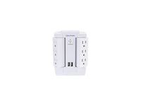 CyberPower CSP600WSURC2 6-Outlet Swivel Professional Surge Protector Wall Tap with 2 USB Ports