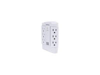 CyberPower CSP600WSURC2 6-Outlet Swivel Professional Surge Protector Wall Tap with 2 USB Ports